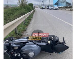 Çanakkale’de motosikletiyle kaza yapan genç hayatını kaybetti