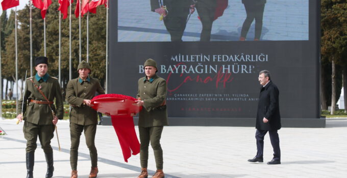 Cumhurbaşkanı Yardımcısı Yılmaz: “Azimle inşa ettiğimiz Türkiye Yüzyılı’nın da en sağlam dayanağı Çanakkale ruhudur”