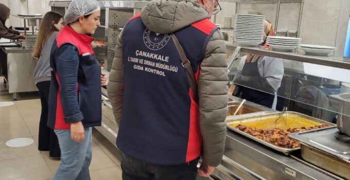 Çanakkale’de yurt yemekhanelerine eş zamanlı denetim