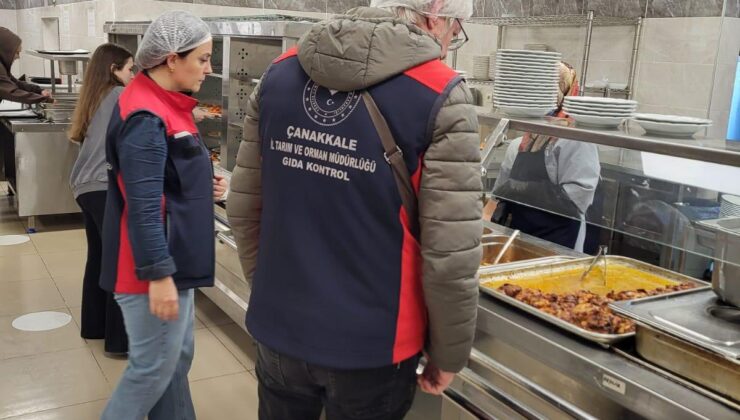 Çanakkale’de yurt yemekhanelerine eş zamanlı denetim