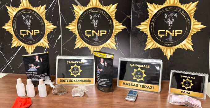 Çanakkale’de uyuşturucu veya uyarıcı madde imal ve ticareti yapan 5 şüpheli tutuklandı